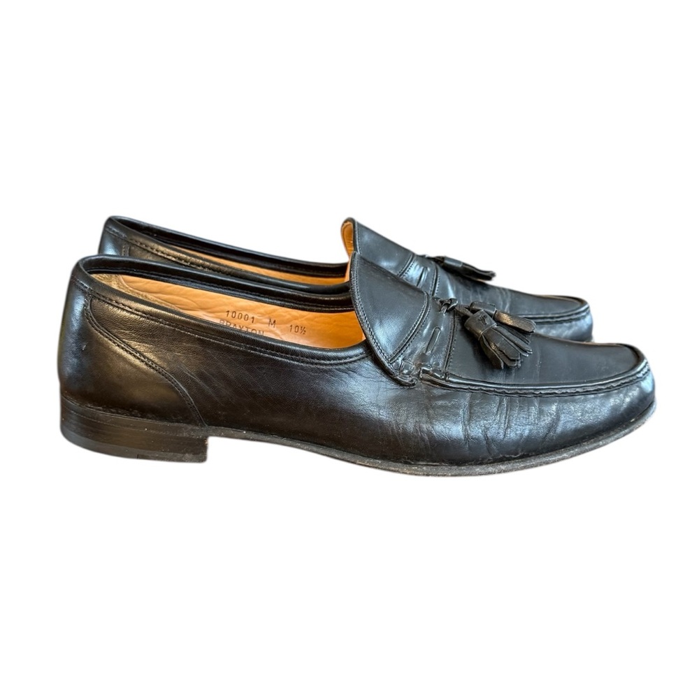 Bruno Magli Braxton Black Leather Dress Shoe Loafers Men’s 10.5